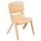 Flash Furniture Round 33 W, 33 L, 23.75 H, Plastic, Steel, Brown YU-YCX-0073-2-ROUND-TBL-NAT-R-GG - alternate 3